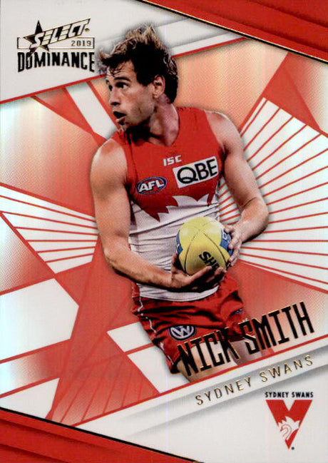 Nick Smith, Holofoil Parallel, 2019 Select AFL Dominance