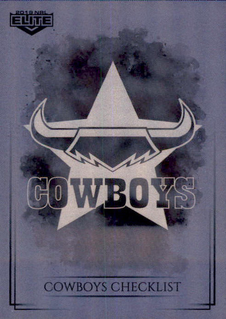 North Queensland Cowboys Checklist, Silver Special Parallel, 2019 TLA Elite NRL