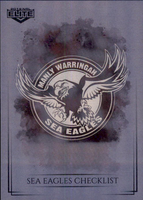 Manly Sea Eagles Checklist, Silver Special Parallel, 2019 TLA Elite NRL