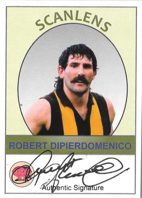 2019 Scanlens VFL, Robert Dipierdomenico Signature and Base Card