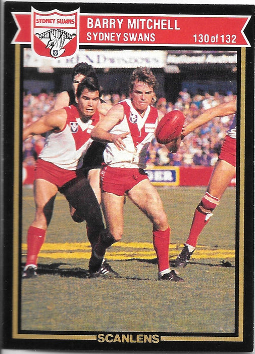 Barry Mitchell, 1987 Scanlens VFL
