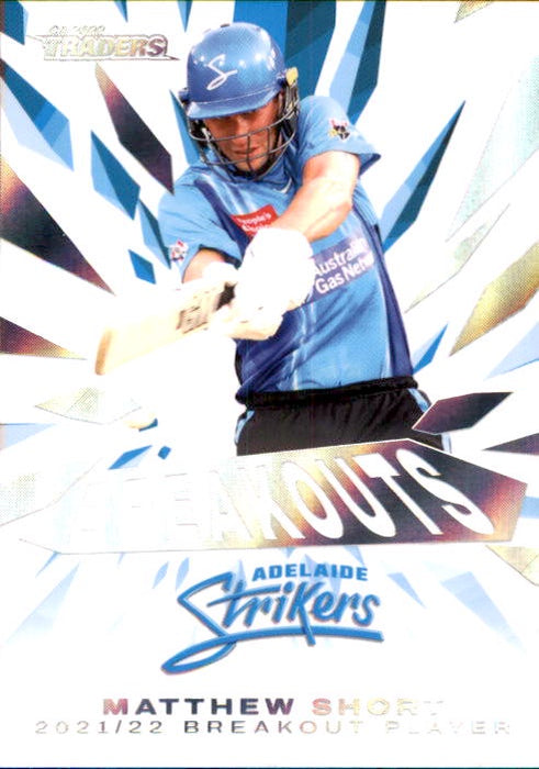 Matthew Short, Breakouts, 2022-23 TLA Traders Cricket Australia & BBL Trading Cards