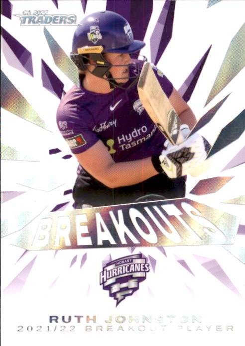 Ruth Johnston, Breakouts, 2022-23 TLA Traders Cricket Australia & BBL Trading Cards