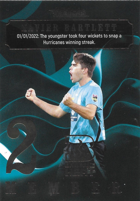 Xavier Bartlett, Season to Remember, 2022-23 TLA Traders Cricket Australia & BBL Trading Cards