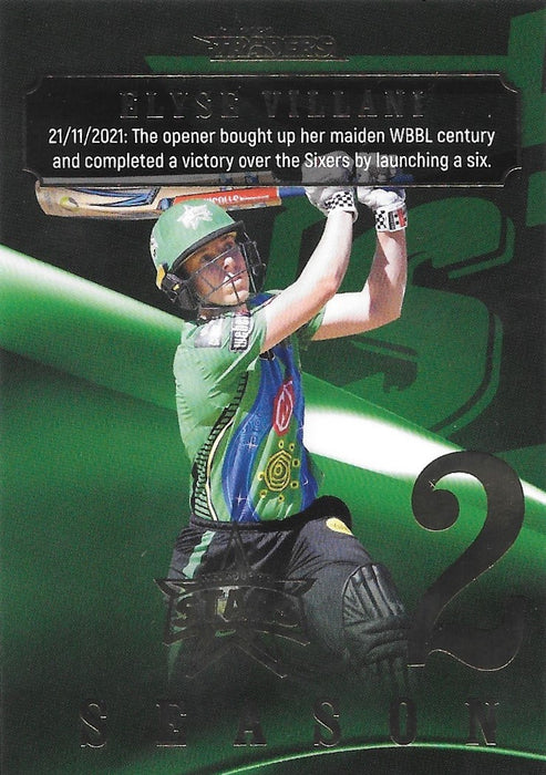 Elyse Villani, Season to Remember, 2022-23 TLA Traders Cricket Australia & BBL Trading Cards
