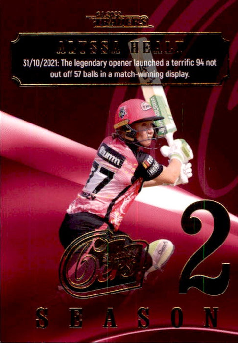 Alyssa Healy, Season to Remember, 2022-23 TLA Traders Cricket Australia & BBL Trading Cards