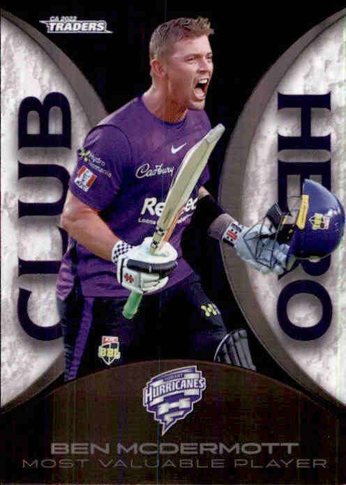 Ben McDermott, Club Hero, 2022-23 TLA Traders Cricket Australia & BBL Trading Cards
