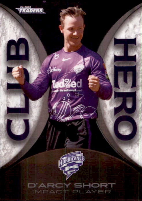 D'Arcy Short, Club Hero, 2022-23 TLA Traders Cricket Australia & BBL Trading Cards