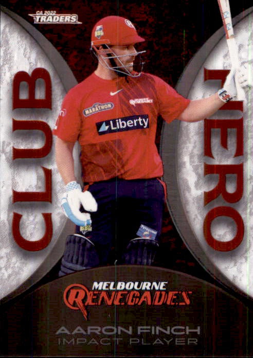 Aaron Finch, Club Hero, 2022-23 TLA Traders Cricket Australia & BBL Trading Cards