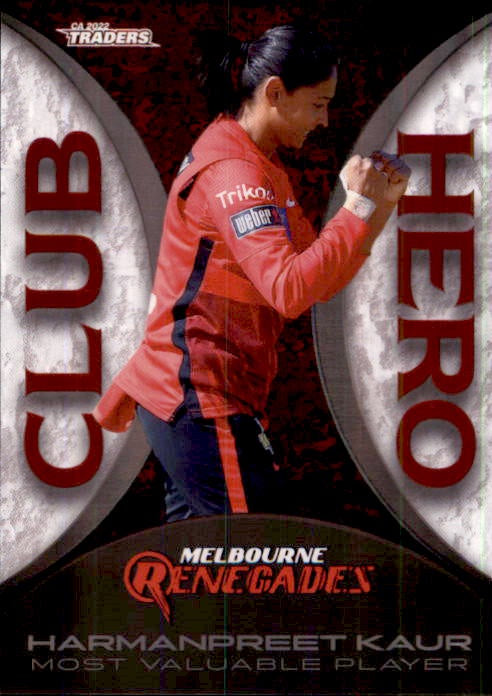 Harmanpreet Kaur, Club Hero, 2022-23 TLA Traders Cricket Australia & BBL Trading Cards