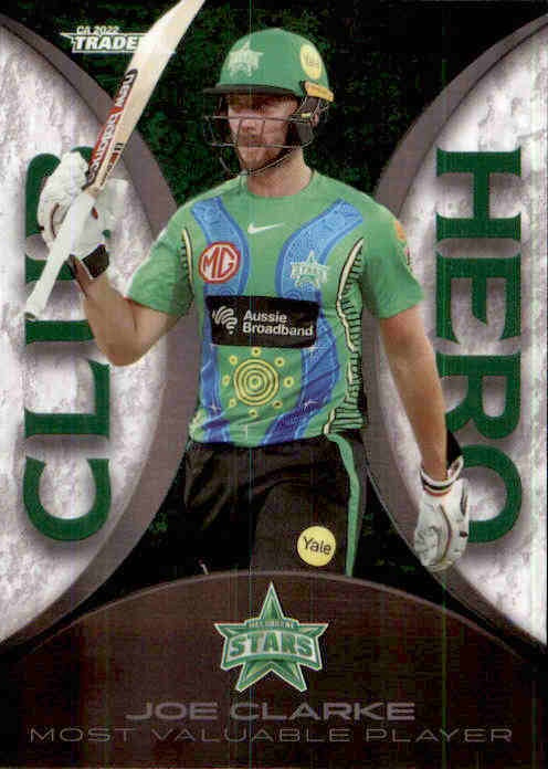 Joe Clarke, Club Hero, 2022-23 TLA Traders Cricket Australia & BBL Trading Cards