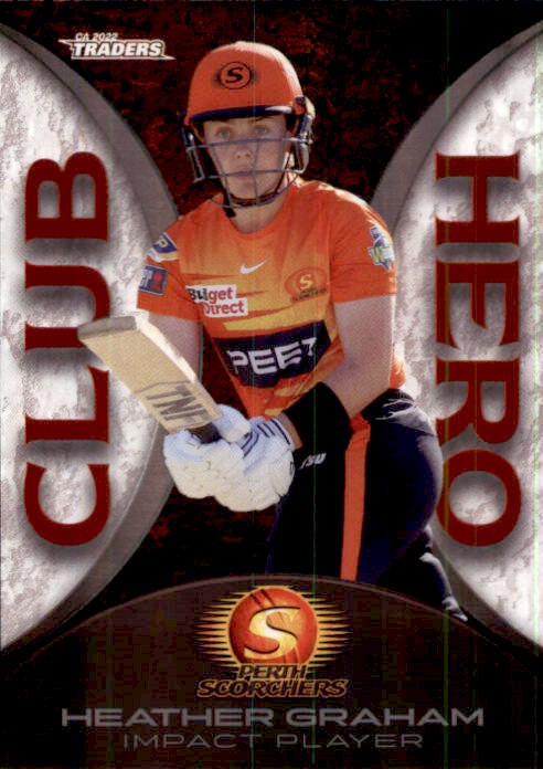 Heather Graham, Club Hero, 2022-23 TLA Traders Cricket Australia & BBL Trading Cards