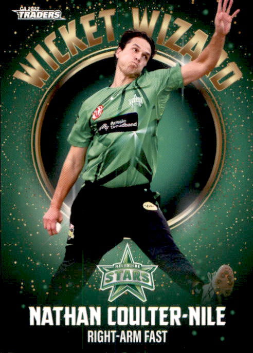 Nathan Coulter-Nile, Wicket Wizard, 2022-23 TLA Traders Cricket Australia & BBL Trading Cards