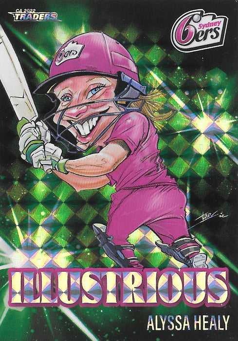 Alyssa Healy, Illustrious Green, 2022-23 TLA Traders Cricket Australia & BBL Trading Cards