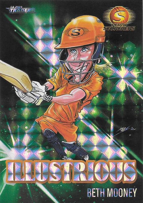 Beth Mooney, Illustrious Green, 2022-23 TLA Traders Cricket Australia & BBL Trading Cards