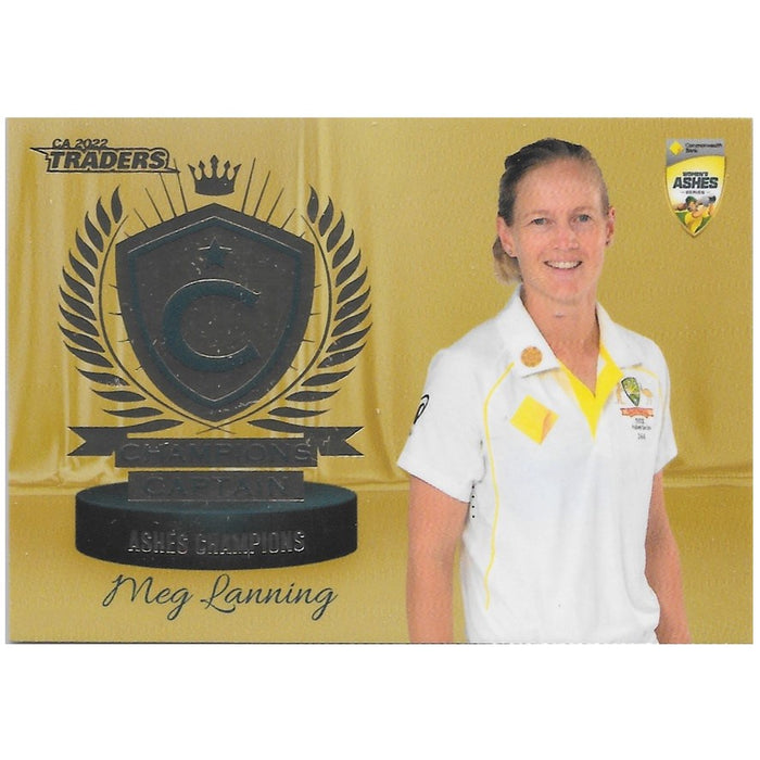 Meg Lanning, Champions Captain Case Card, 2022-23 TLA Traders Cricket Australia & BBL Trading Cards