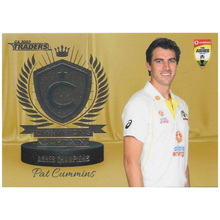 Pat Cummins, Champions Captain Case Card, 2022-23 TLA Traders Cricket Australia & BBL Trading Cards