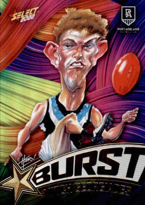 Mitch Georgiades, Starburst Paint, 2022 Select AFL Footy Stars
