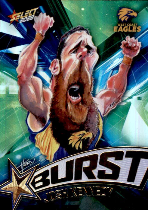 Josh Kennedy, Starburst Shatter, 2022 Select AFL Footy Stars