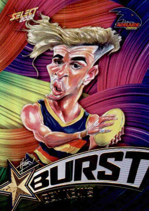 Ben Keays, Starburst Paint, 2022 Select AFL Footy Stars