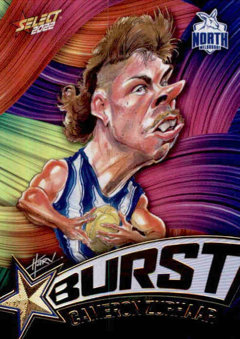 Cameron Zurhaar, Starburst Paint, 2022 Select AFL Footy Stars