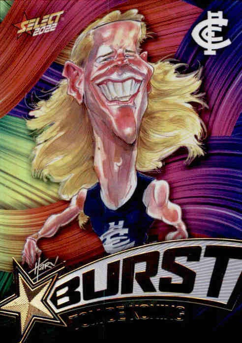 Tom De Koning, Starburst Paint, 2022 Select AFL Footy Stars