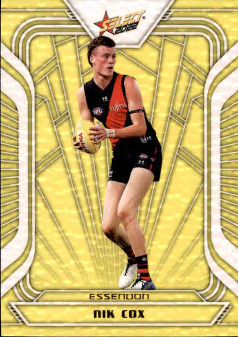 Nik Cox, Fractured Acid Yellow, 2022 Select AFL Footy Stars Jumbo