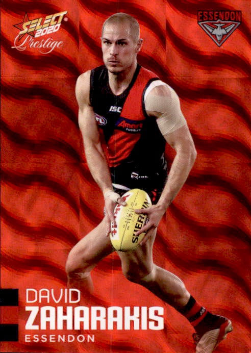 David Zaharakis, Red Parallel, 2020 Select AFL PRESTIGE Footy Stars