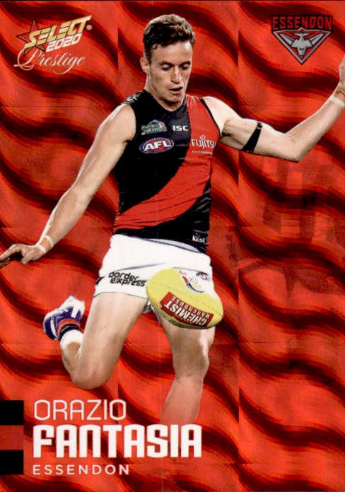 Orazio Fantasia, Red Parallel, 2020 Select AFL PRESTIGE Footy Stars