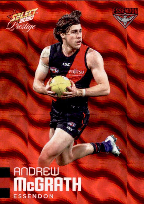 Andrew McGrath, Red Parallel, 2020 Select AFL PRESTIGE Footy Stars
