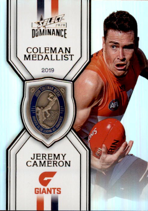 Jeremy Cameron, Medal Winner, 2020 Select Dominance AFL