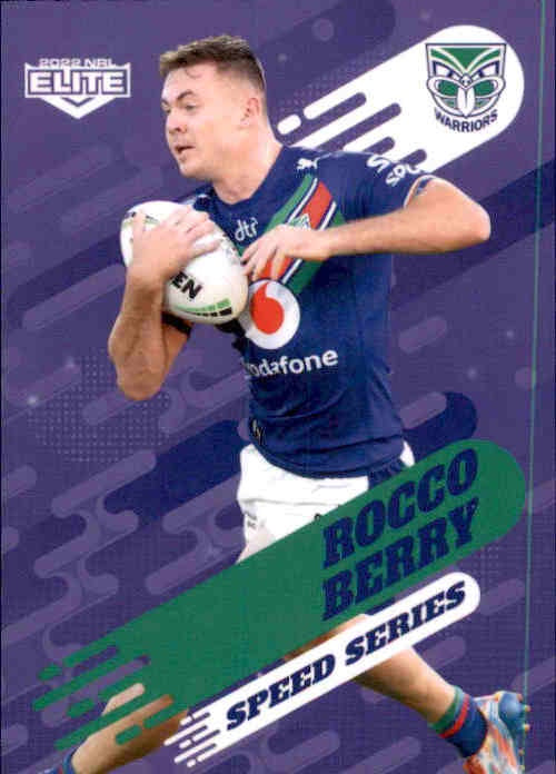 Rocco Berry, Speed Series, 2022 TLA Elite NRL Rugby League