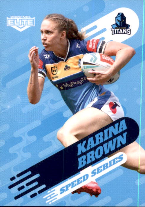 Karina Brown, Speed Series, 2022 TLA Elite NRL Rugby League