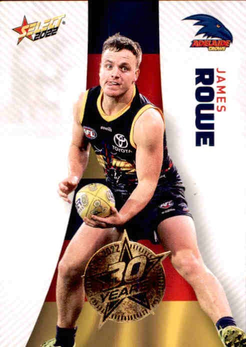 James Rowe, 30 Years Gold Seal, 2022 Select AFL Footy Stars