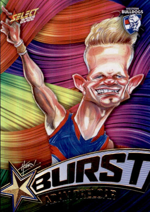 Adam Treloar, Starburst Paint, 2022 Select AFL Footy Stars