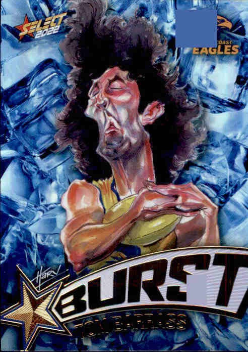 Tom Barrass, Starburst Ice, 2022 Select AFL Footy Stars