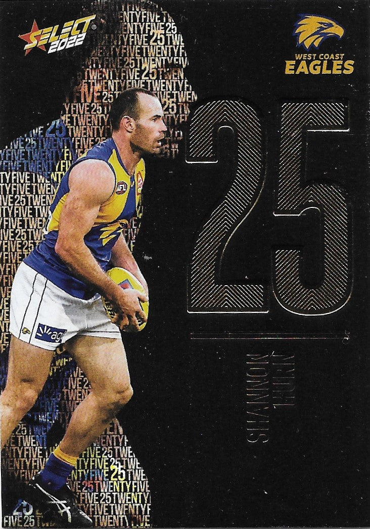 Shannon Hurn, Numbers Midnight, 2022 Select AFL Footy Stars Jumbo