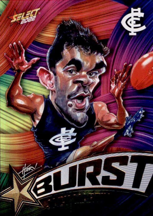 Jack Martin, Starburst Paint, 2022 Select AFL Footy Stars