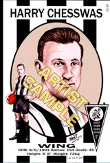 Collingwood Magpies Four-Peat Dynasty Premiers Card Set by Noel