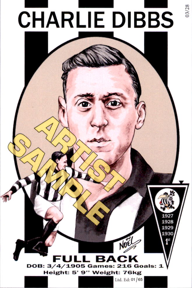 Collingwood Magpies Four-Peat Dynasty Premiers Card Set by Noel