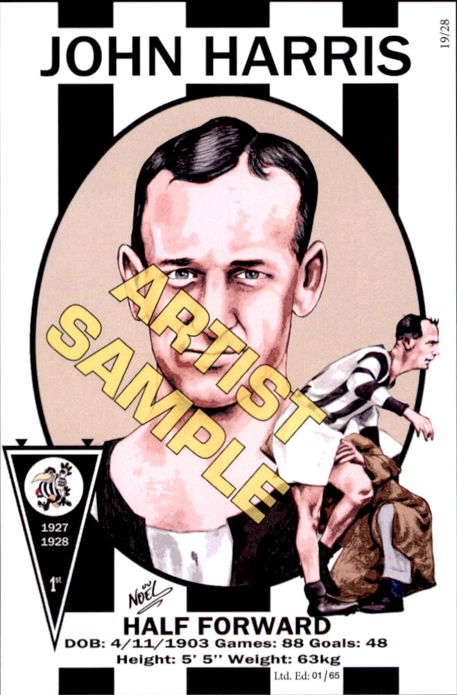 Collingwood Magpies Four-Peat Dynasty Premiers Card Set by Noel