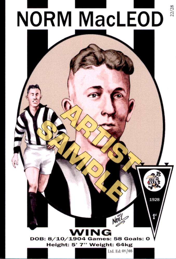 Collingwood Magpies Four-Peat Dynasty Premiers Card Set by Noel