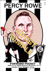 Collingwood Magpies Four-Peat Dynasty Premiers Card Set by Noel