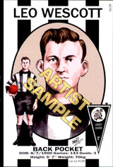 Collingwood Magpies Four-Peat Dynasty Premiers Card Set by Noel