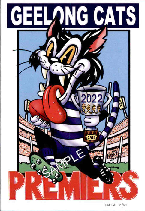 Geelong Cats 2022 Premiers Card Set by Noel