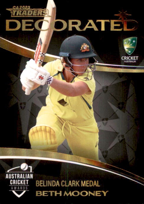 Beth Mooney, #02, Decorated, 2023-24 TLA Traders Cricket