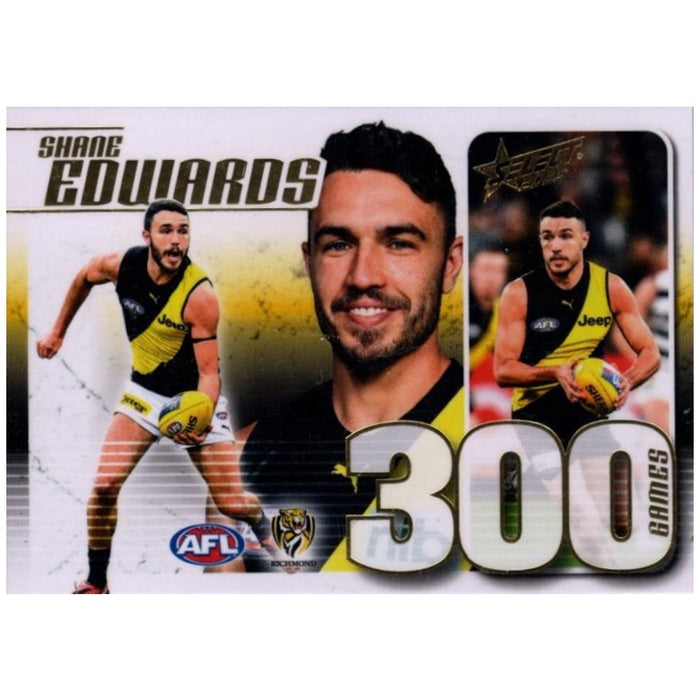 Shane Edwards, 300 Game Case Card, 2023 Select AFL Footy Stars