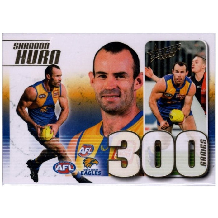 Shannon Hurn, 300 Game Case Card, 2023 Select AFL Footy Stars