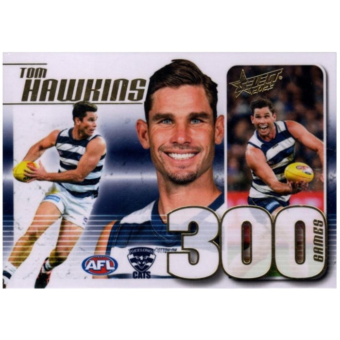 Tom Hawkins, 300 Game Case Card, 2023 Select AFL Footy Stars
