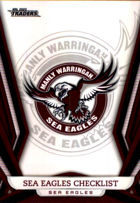 Manly Sea Eagles Checklist, Pearl Special, 2023 TLA Traders NRL